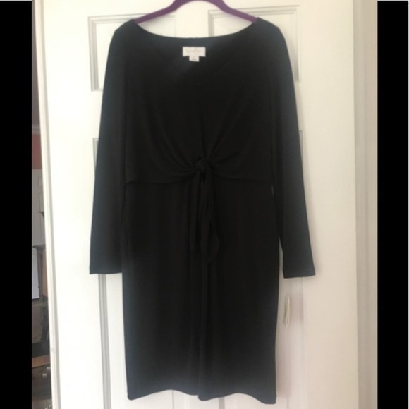 Jessica Simpson Black Front Tie Long Sleev… - Picture 1 of 4